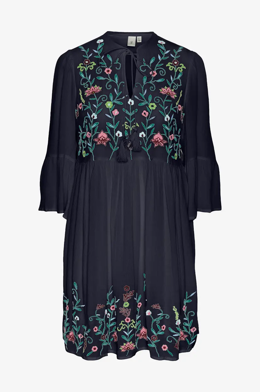 Y.A.S Kjole yasChella 3/4 Tunic Dress - Blå