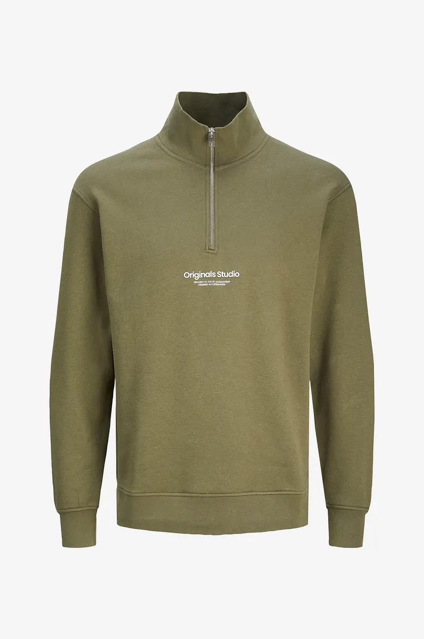Jack & Jones Junior Collegegenser jorVesterbro Sweat Quarter Zip - Grønn