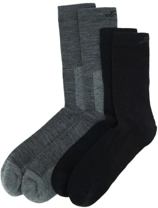 Lundhags Lundhags Merino Trekking Sock Combo Mid Grey Melange/Black