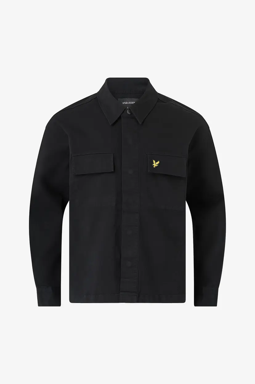 Lyle & Scott Skjorte Washed Overshirt - Svart