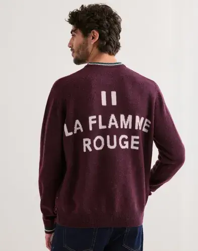 ANNARR ANNARR Anrragi Lfr Ls Knit Crew Neck Strikkegensere Rød