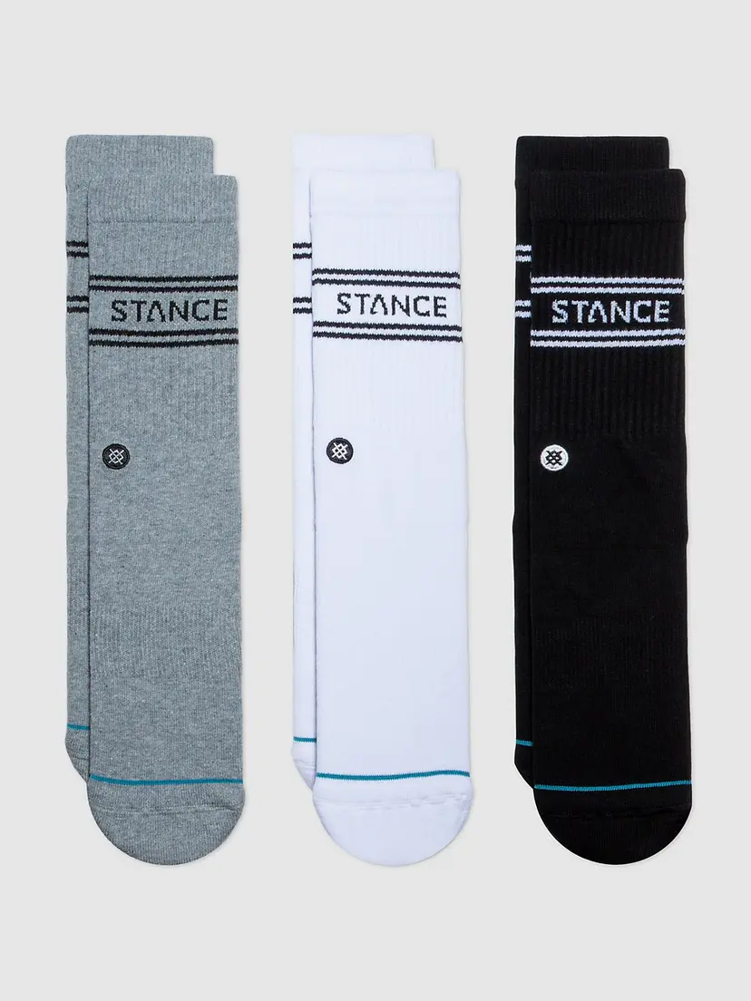 Stance Stance Basic 3 Pack Crew Socks mønster