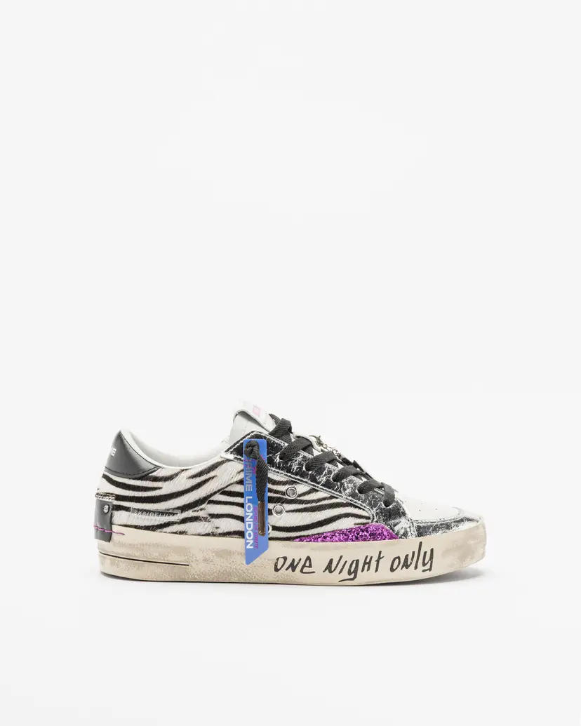 Crime London Crime London SK8 Deluxe White Sneakers