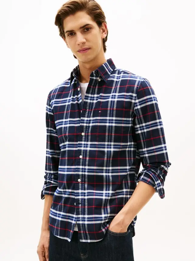 Tommy Hilfiger BRUSHED OXFORD CHECK RF SHIRT