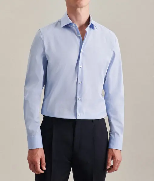 SEIDENSTICKER Seidensticker Slim Fit Fil A Fil Business Kent Shirt