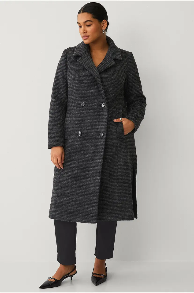Zizzi Kåpe mBelina L/S Coat - Svart