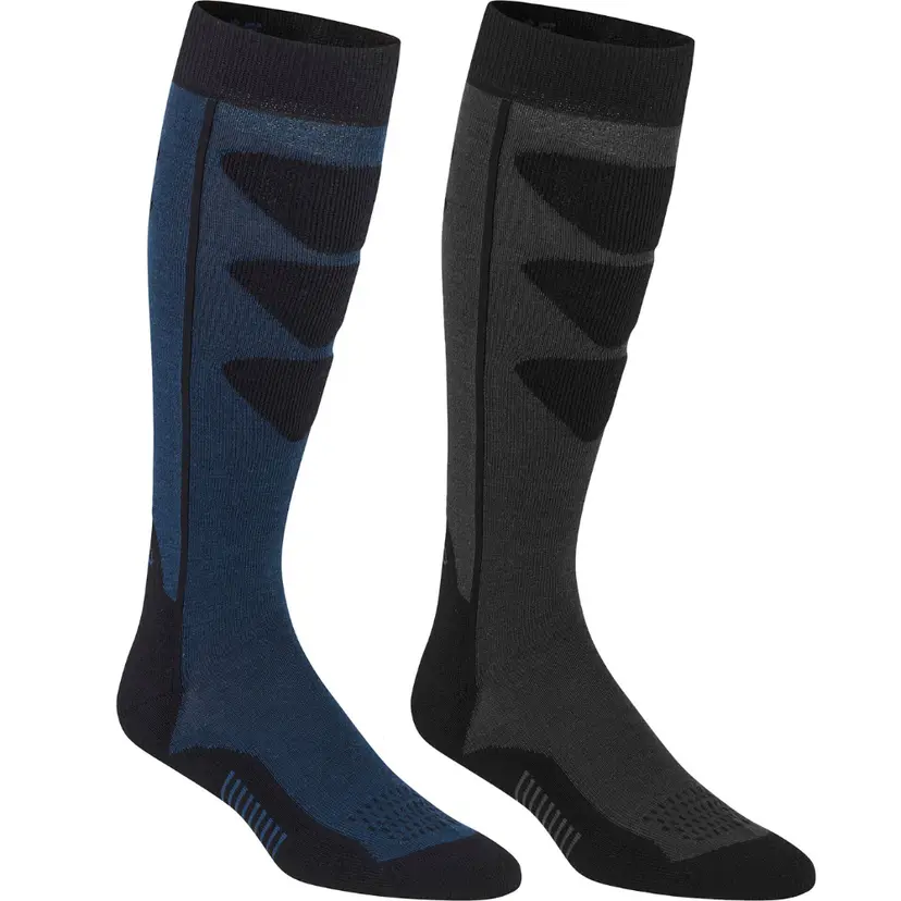 Bula Bula Alpine Ski Socks 2-pack Brown/Navy