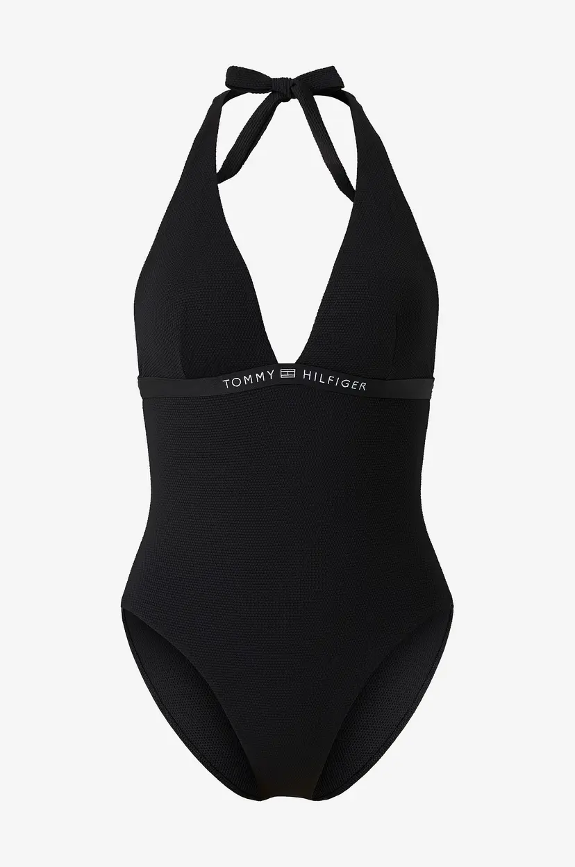 Tommy Hilfiger Badedrakt Halter One Piece RP - Svart