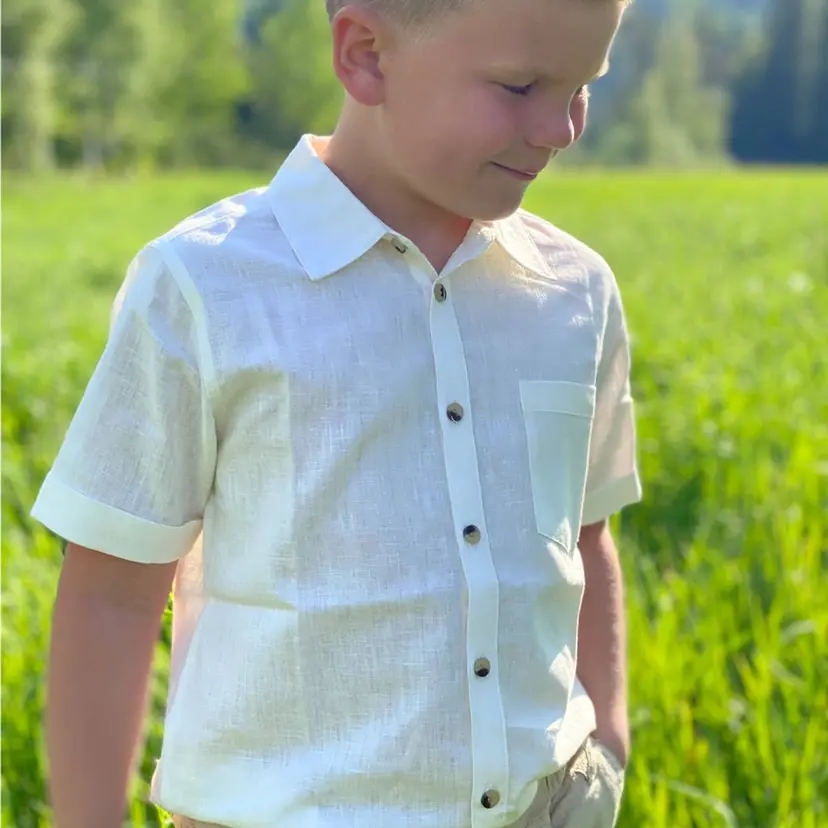 Wheat Ivory Wheat Conall SS Skjorte (116 / 6 år)