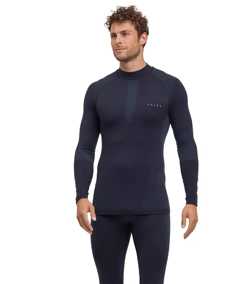 Falke Falke Men's Long Sleeve Shirt Warm Black