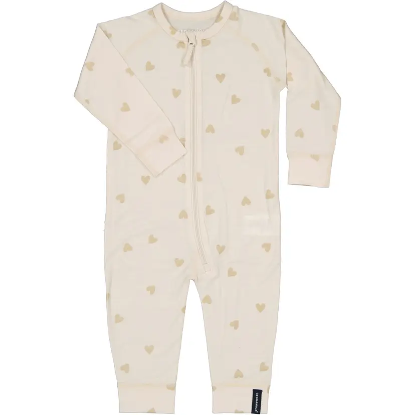 Geggamoja Underställsdräkt Merinoull Beige - 86/92