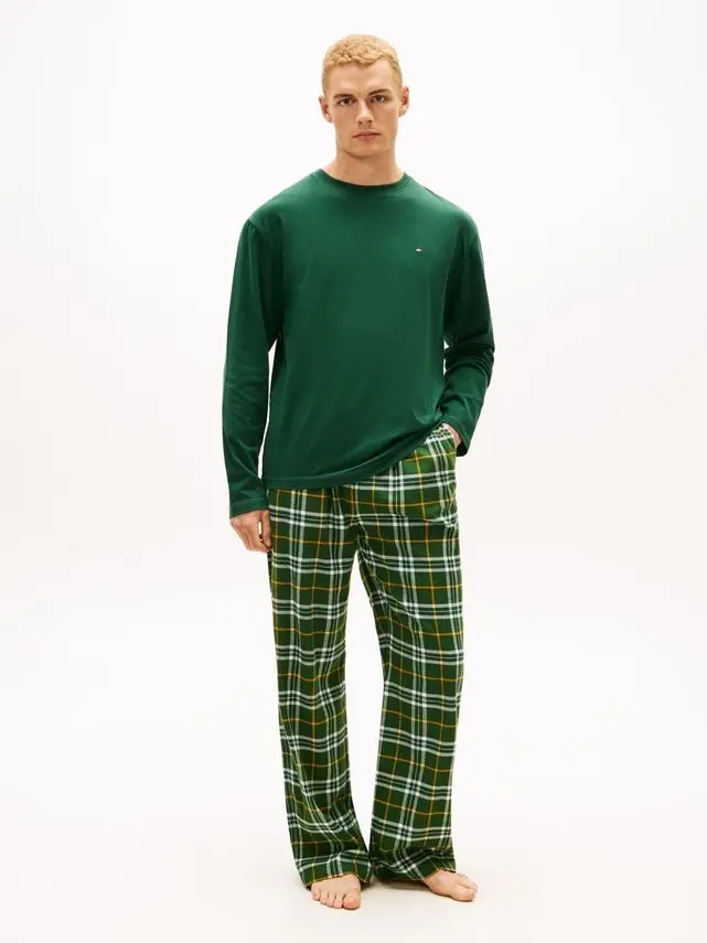 Tommy Hilfiger LS PJ RELAXED FLANNEL PRINT
