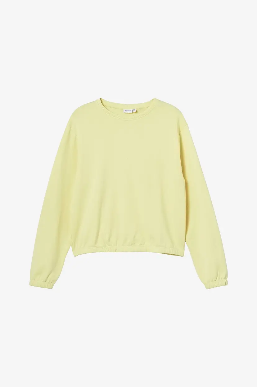 NAME IT Collegegenser Nkfdasha LS Short Loose Swe Unb - Gul