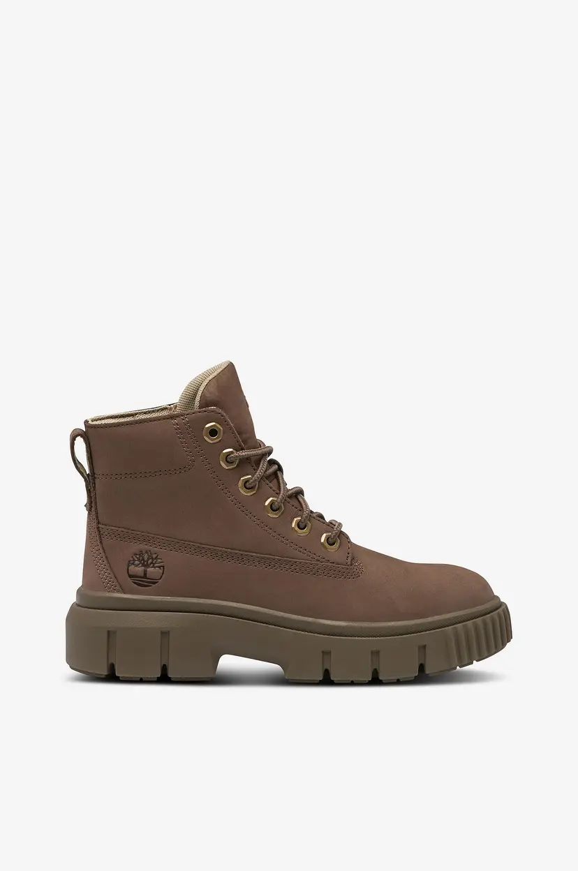 Timberland Boots Grey Mid Lace Boot Mdbrn - Brun