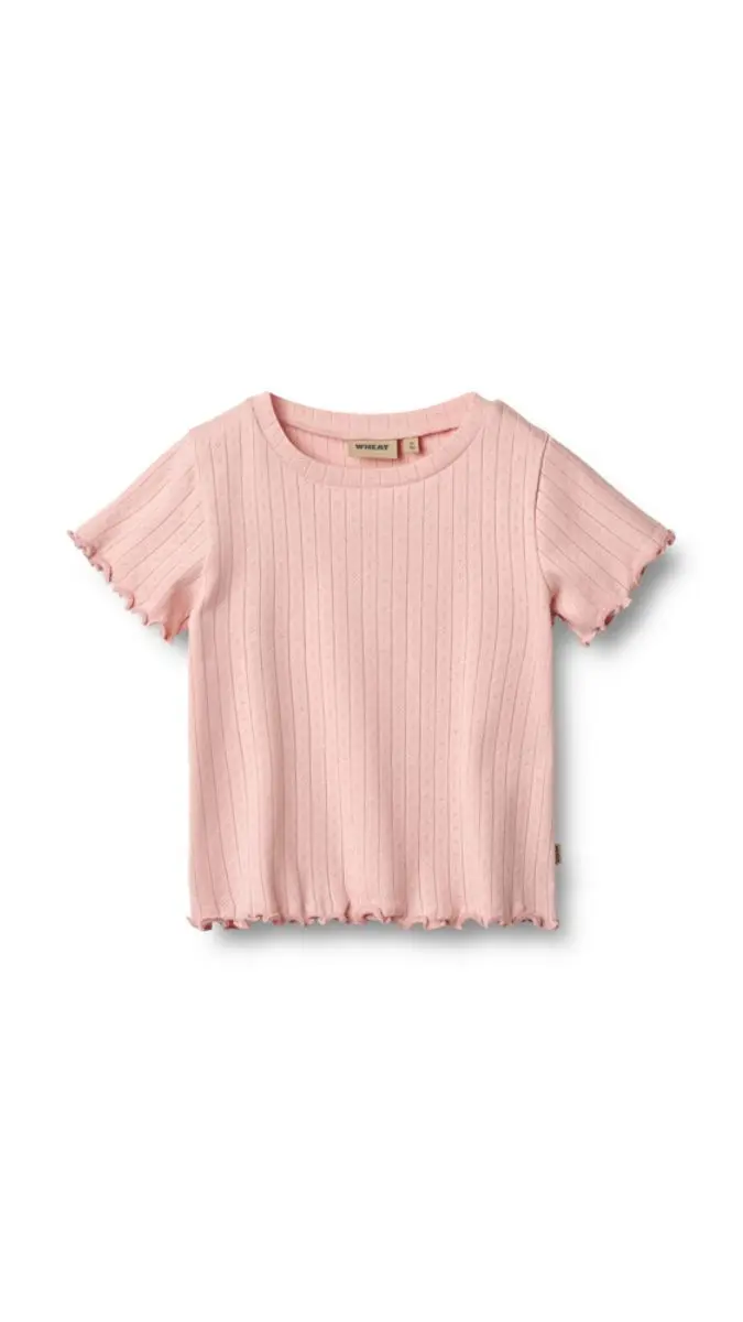 Wheat Wheat, Rib T-Shirt Irene, Rose sprinkle