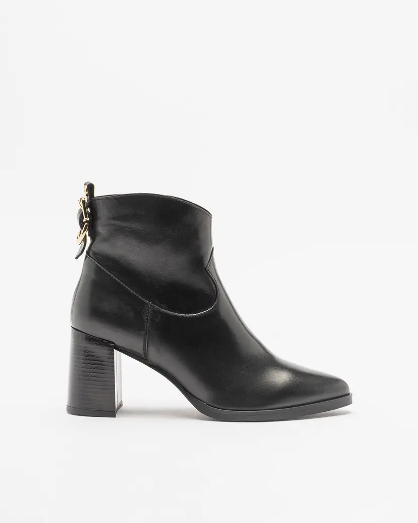 PROF PROF P2585 Black Ankle Boots