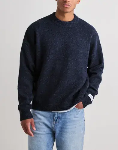 Que Sera Sera Que Sera Sera Graham Solid Knit Strikkegensere Blå
