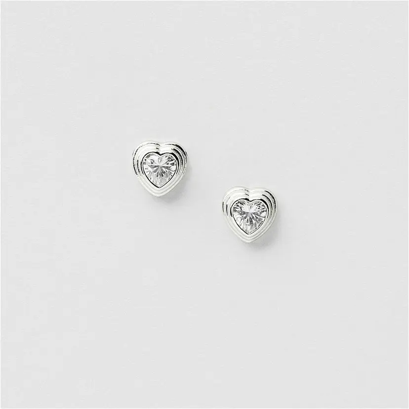 Safira Crystal heart Studs