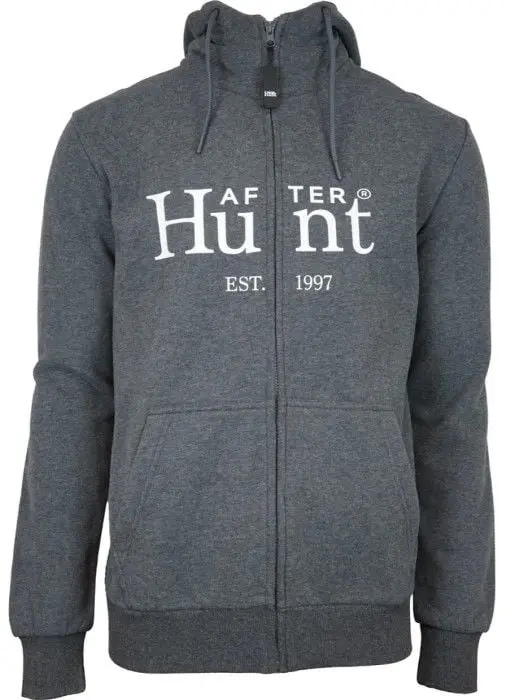 After Hunt After Hunt Hoodie Zipper Basic Grey