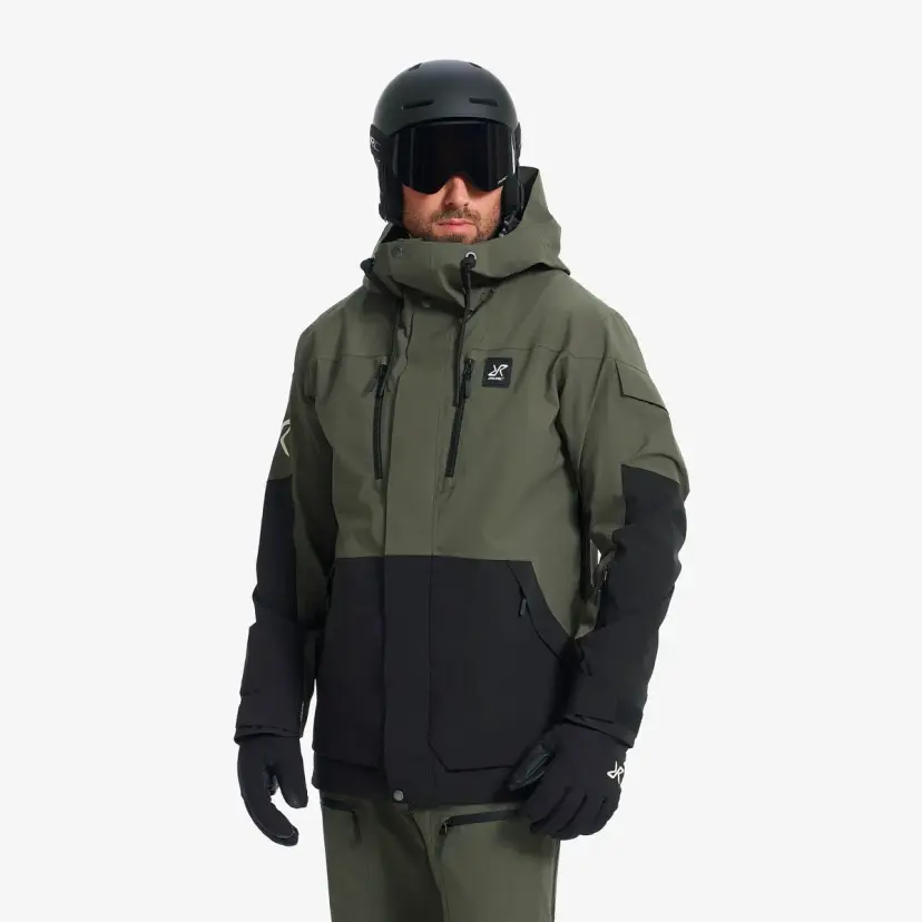 RevolutionRace AccXel 2L Ski Jacket Herre Kambaba Green/Black
