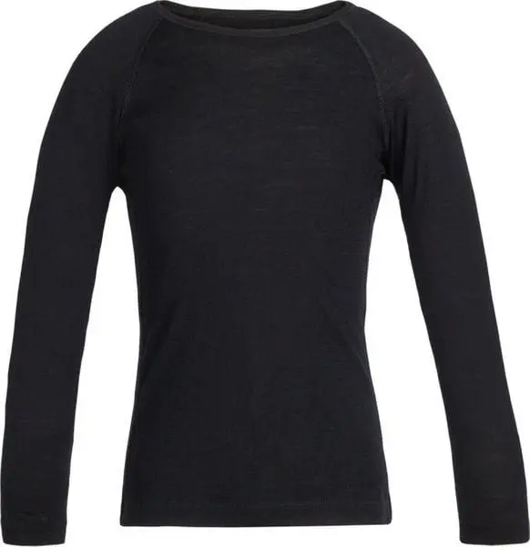 Icebreaker Icebreaker Kids Oasis LS Crewe 200 Black