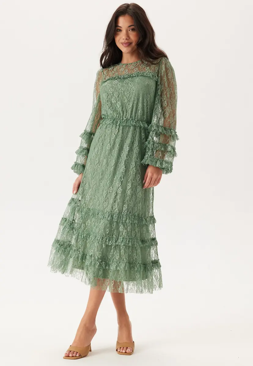 Happy Holly Midi Lace Dress