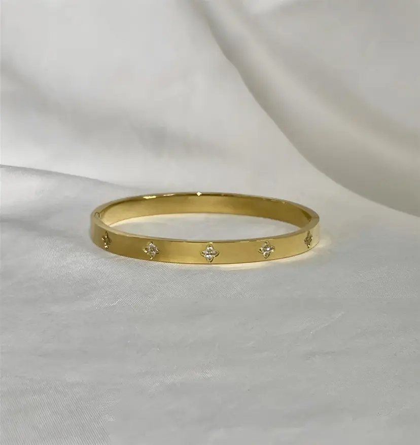 Aiyanna Ariel Bangle Bracelet - Gold