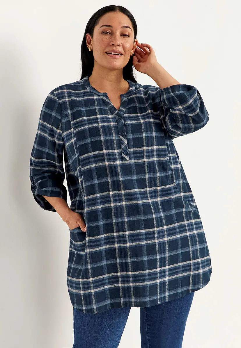Cellbes of Sweden Tunika i flanell med lommer
