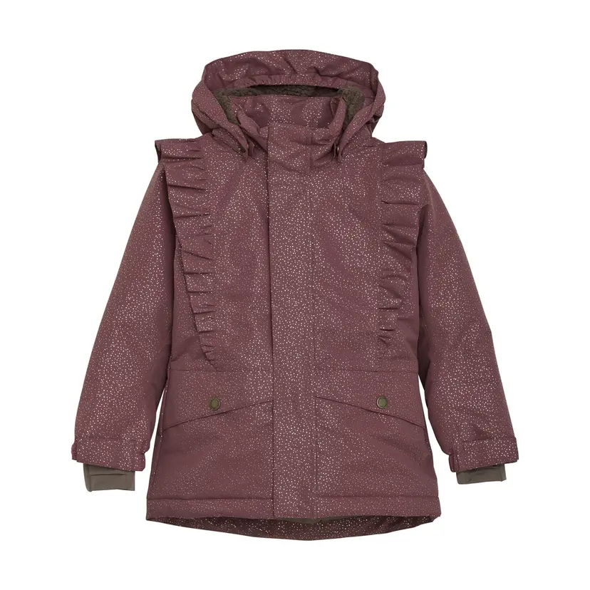 En Fant En Fant Vinterjakke Med Volanger Rose Taupe (98 /3 år)