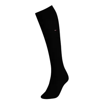 Tommy Hilfiger Tommy Hilfiger Strømper Women Cotton Knee High Sock Svart bomull Str 35/38 Dame