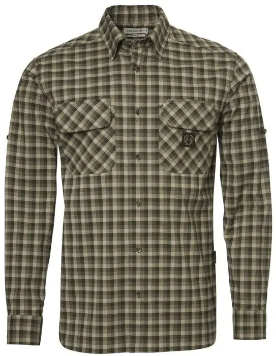 Chevalier Chevalier M's Creek Shooting Fit Coolmax Shirt Mink Brown Checked