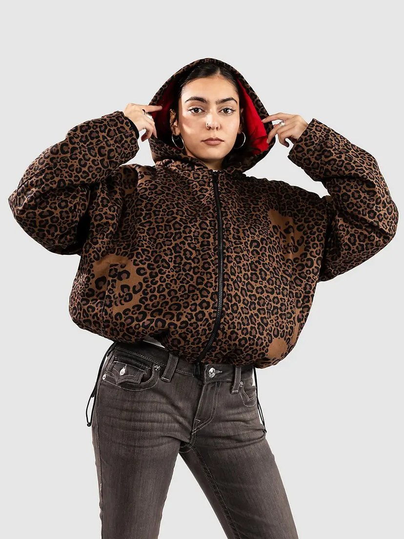 Lurking Class Lurking Class Death Leopard Hooded Jakke mønster
