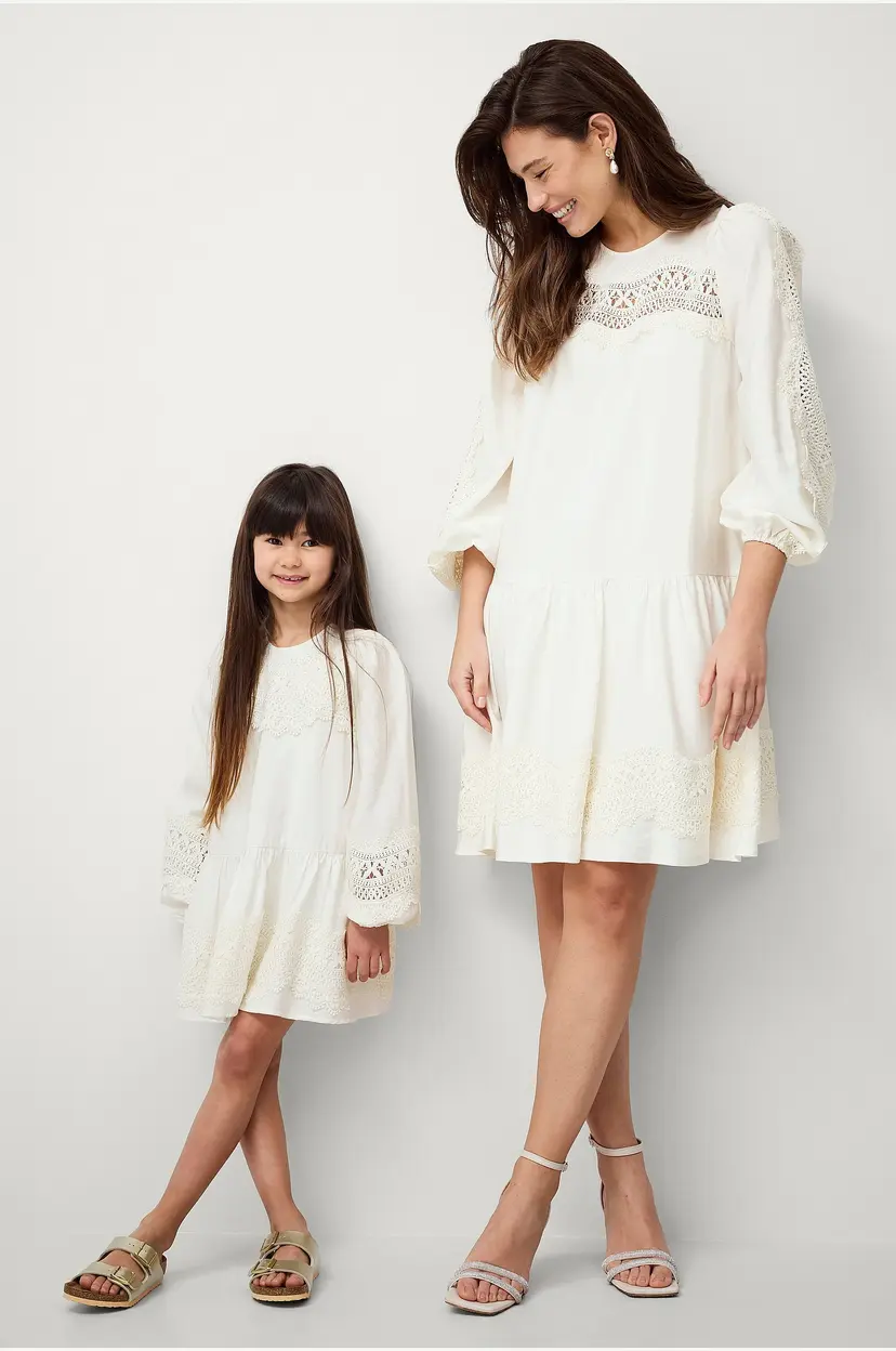 Ellos Collection Kjole Tina Mini - Hvit