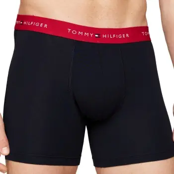 Tommy Hilfiger Tommy Hilfiger 3P Boxer Brief WB Svart/Rød bomull Medium Herre