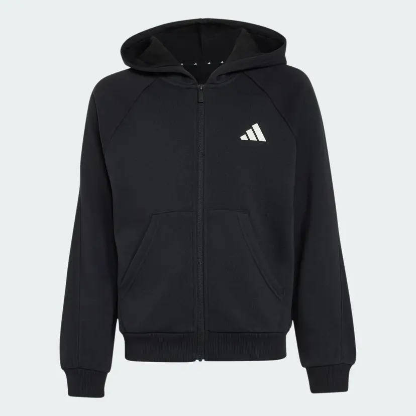 Adidas Seasonals Collegiate Typography Full Zip Hoody Junior