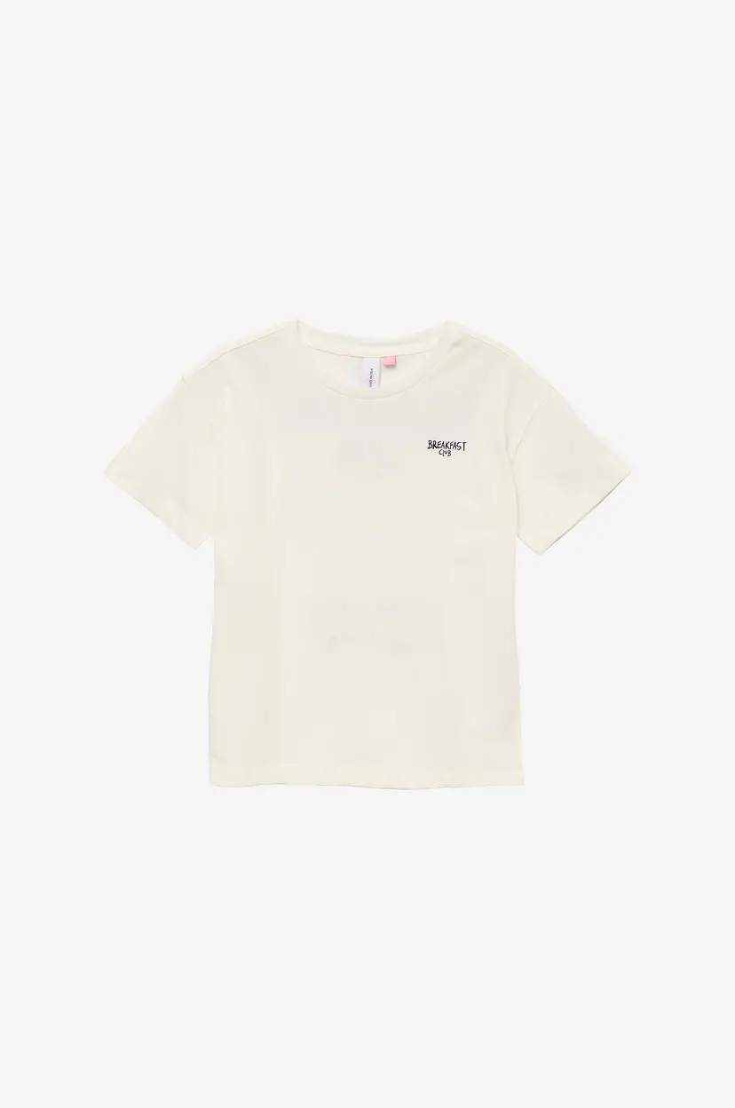 Vero Moda Girl T-skjorte vMolly Breakfast SS Top Jrs Girl - Hvit