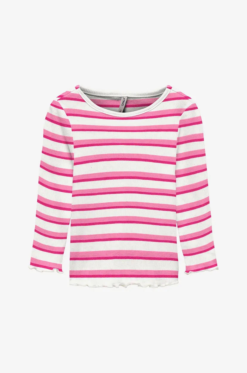 Kids Only Topp kmgEvig L/S Rib Top O-neck - Rosa