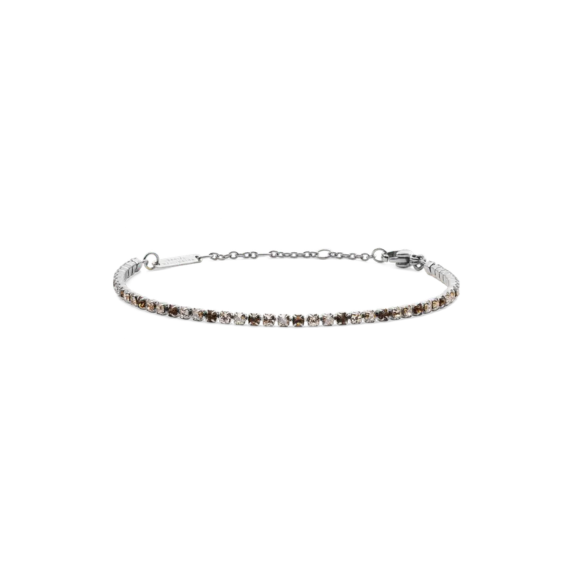 Daniel Wellington Silver Bracelet Classic Tennis Honey Combo | DW