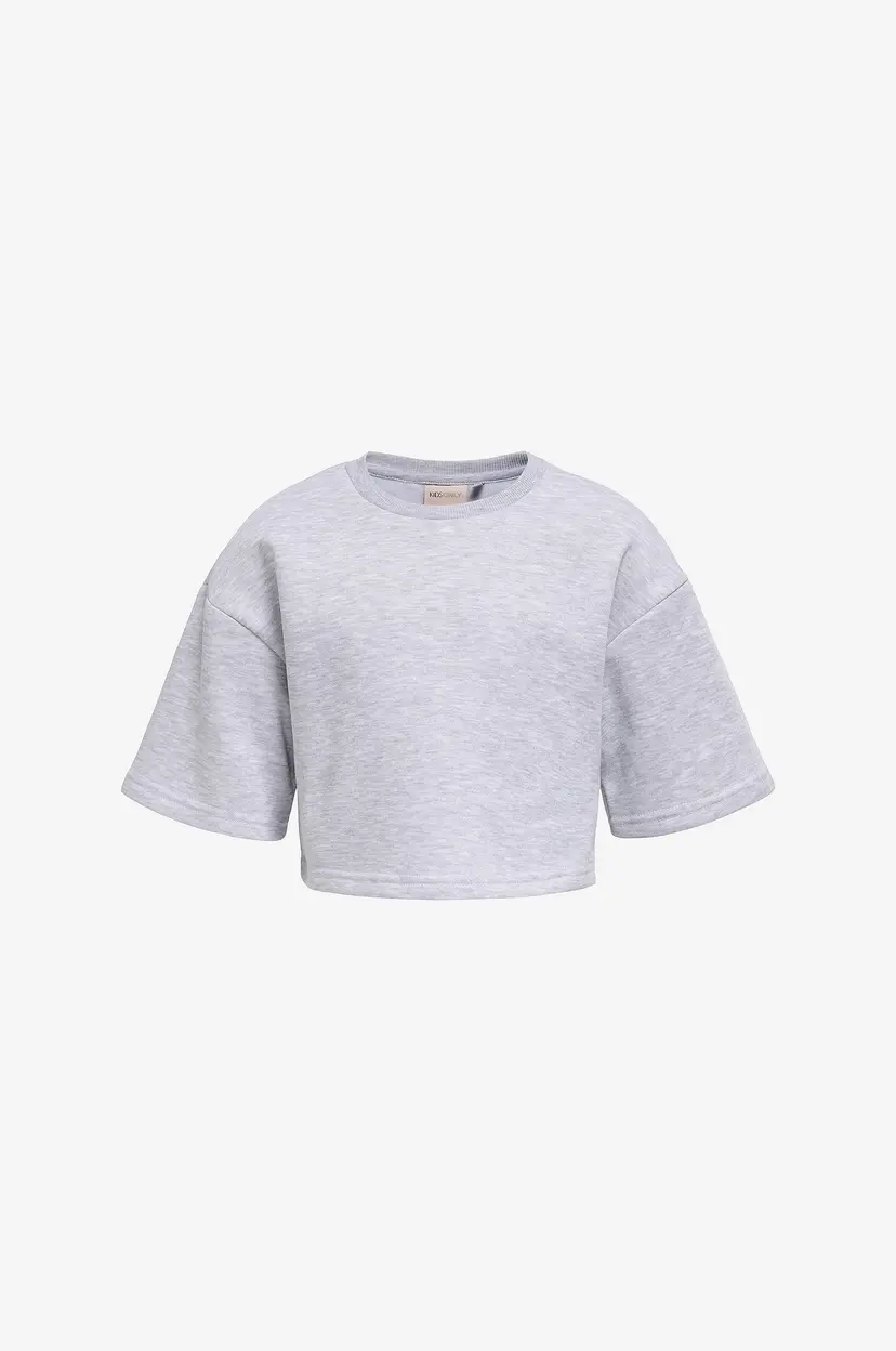 Kids Only Collegegenser kogFave S/S Short Swt - Grå