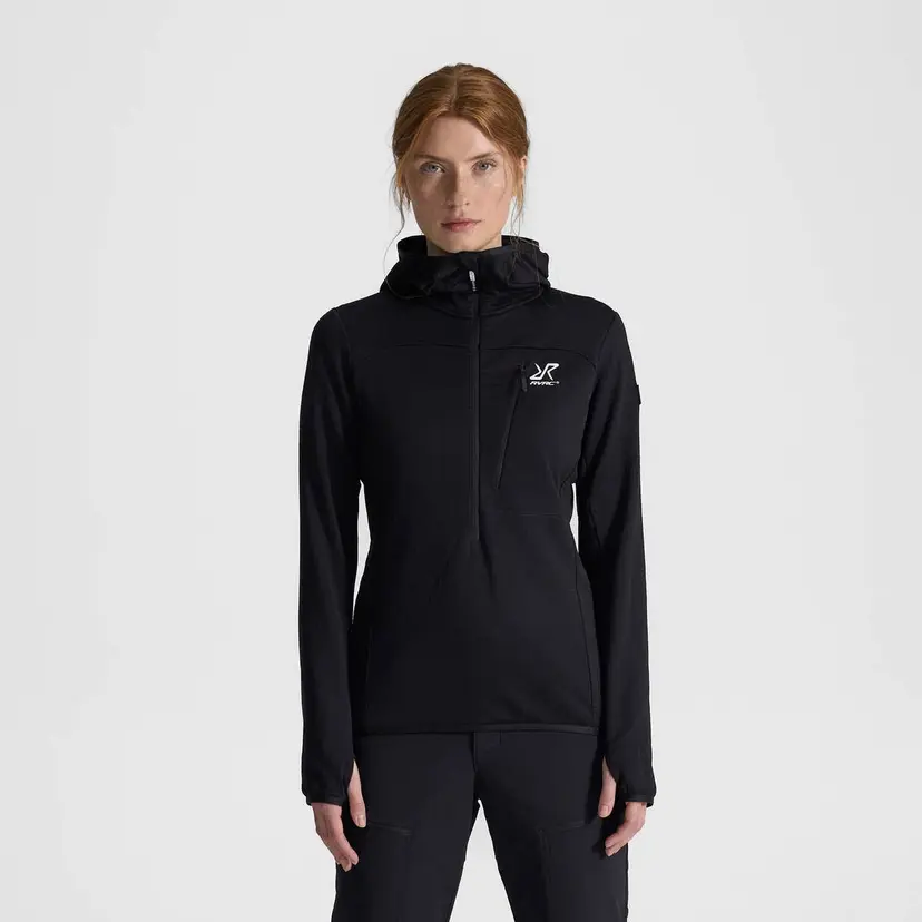 RevolutionRace Ultra Light Mid Hood Dame Black