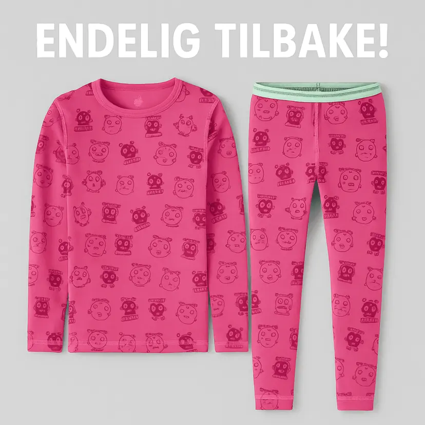 Vossatassar Vossatassar Tass Bambus Superundertøy Sett Pink (90 / 1,5-2 år)