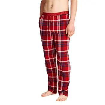 Tommy Hilfiger Tommy Hilfiger Flannel PJ Pant Rød Medium Herre