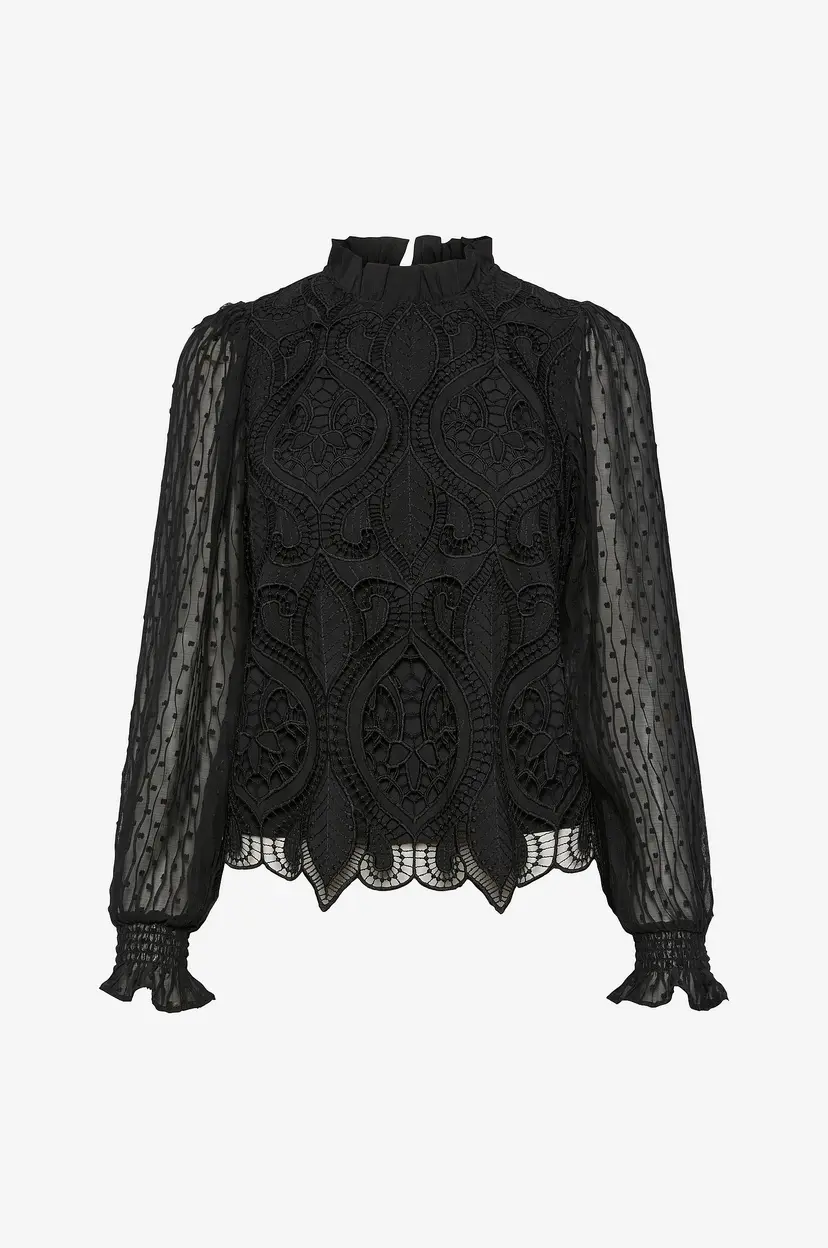 Y.A.S Bluse yasLera LS Top - Svart