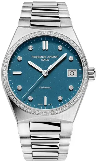 Frederique Constant Frederique Constant Dameklokke FC-303LBSD2NHD6B Highlife Blå/Stål