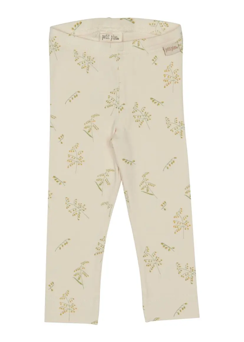 Petit Piao Petit Piao Legging Printed, Oat (62 / 3 mnd)