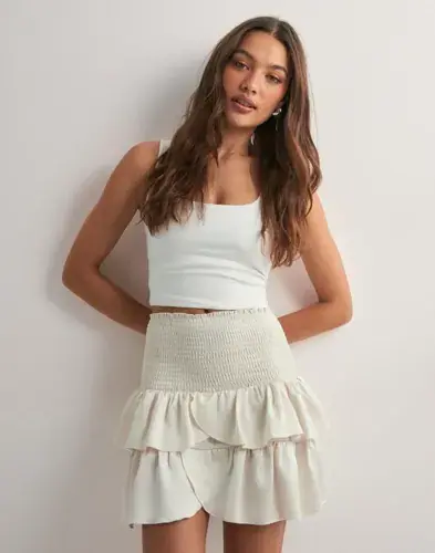 Neo Noir Neo Noir - Hvit - Carin Heavy Sateen Skirt