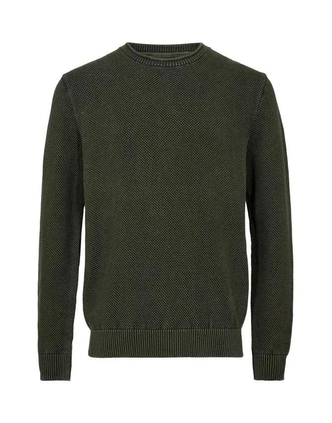 Black Blue O-neck knit regular fit