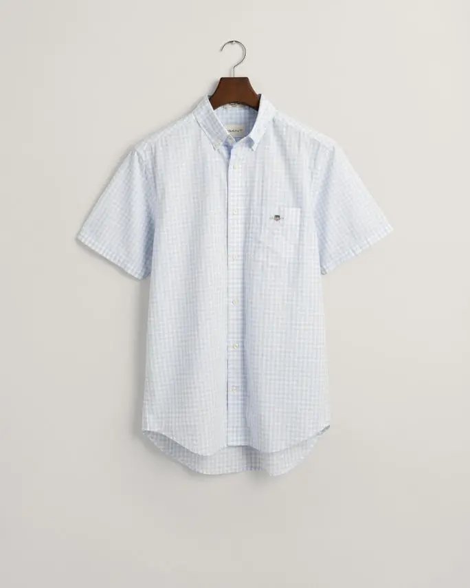 Gant REG POPLIN GINGHAM SS SHIRT