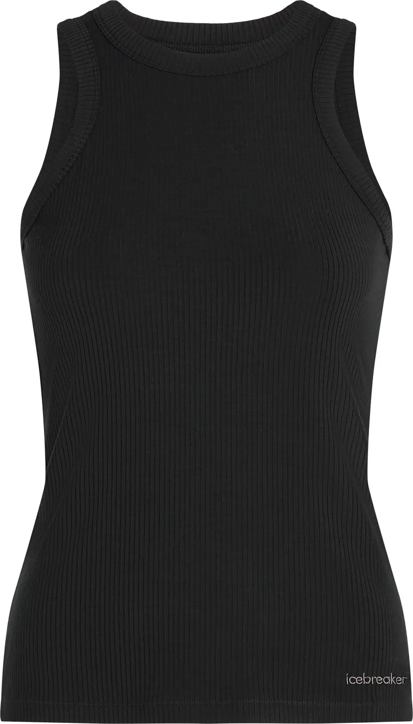 Icebreaker Icebreaker Women's Merino Rib Lotus Tank Black