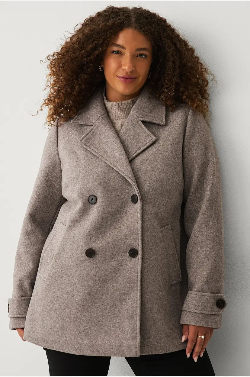 Zizzi Kåpe cAcallie - Beige